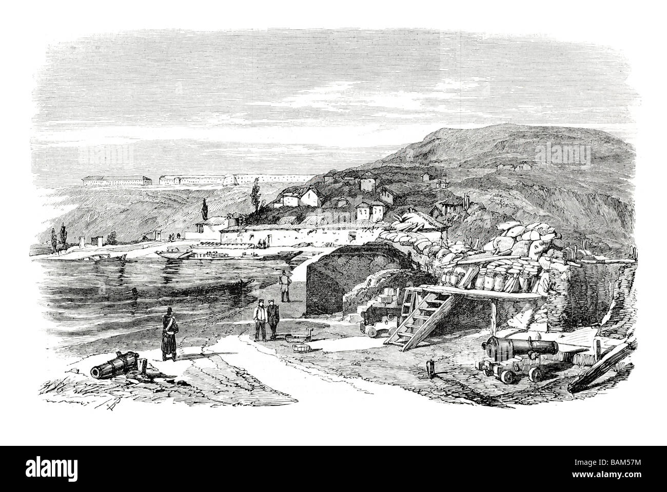 Innere des Sebastopol Gelände des Fort Paul j ein crowe Stockfoto