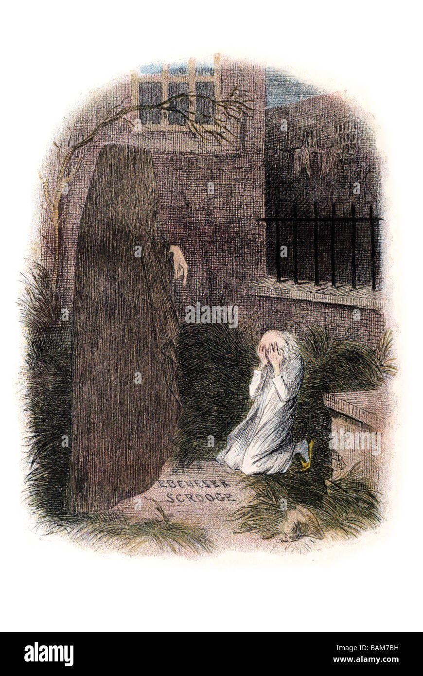 der letzte der Geister ein Weihnachtslied in Prosa, wird ein Ghost Story of Christmas-Charles dickens Stockfoto