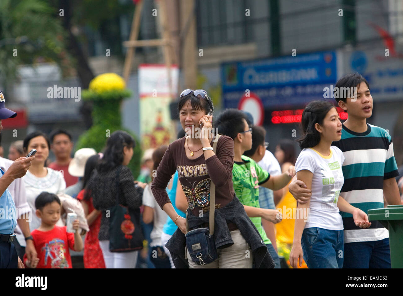 Vietnamesen in Ho-Chi-Minh-Stadt-Vietnam Stockfoto