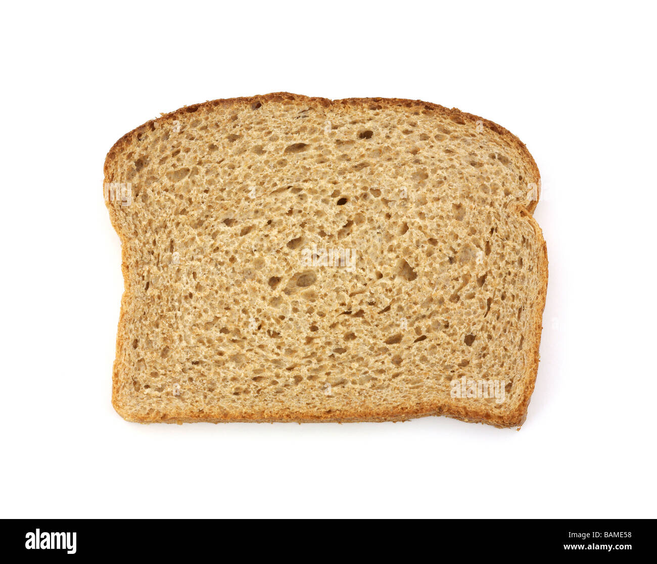 Scheibe Vollkornbrot Stockfoto