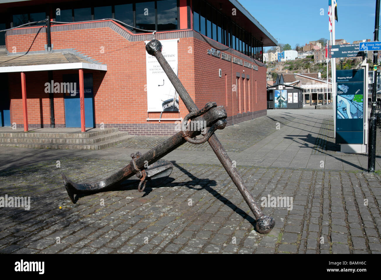 Anker in maritimen Erbes centre bristol Stockfoto