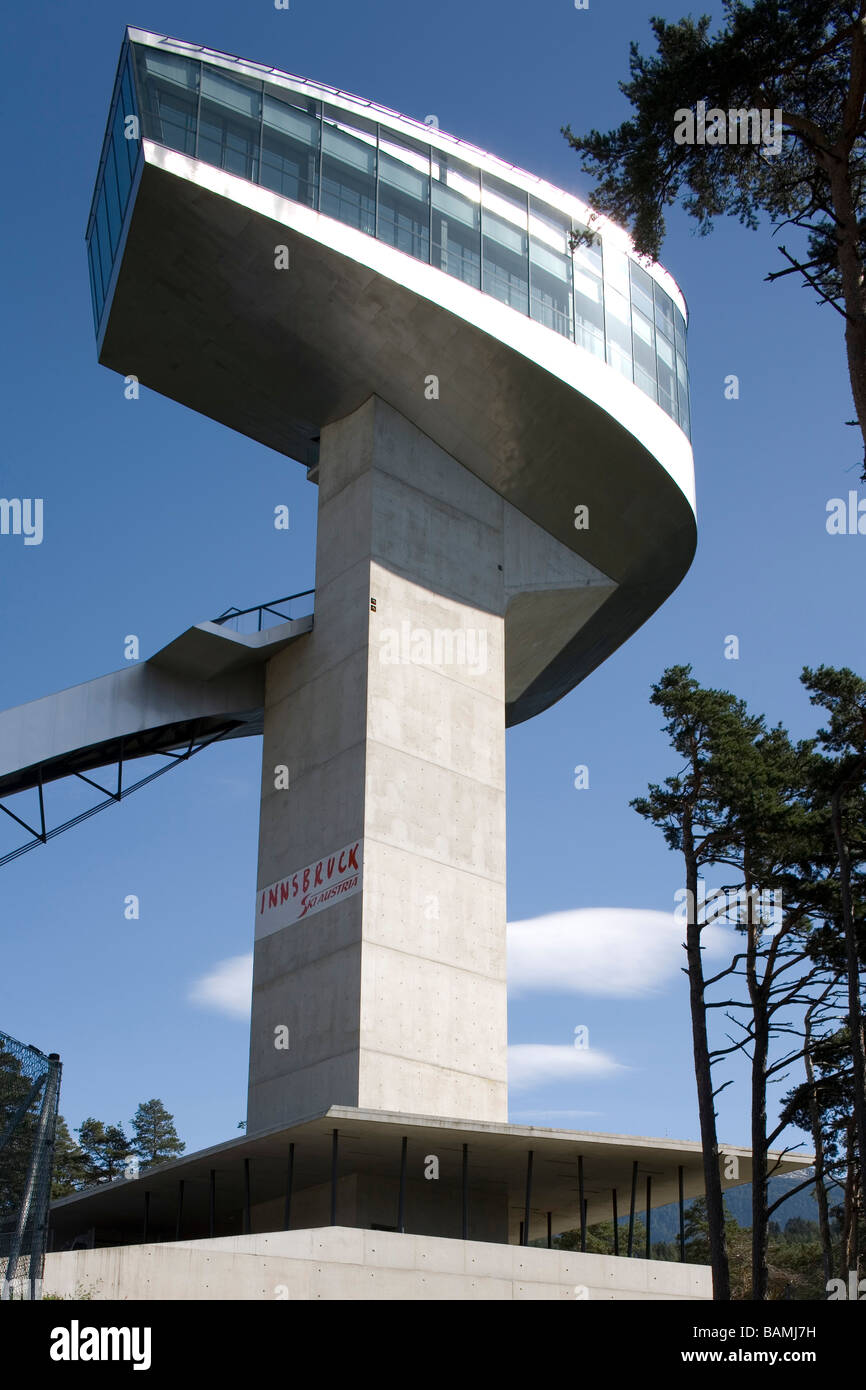 BERGISEL SPRUNGSCHANZE, ZAHA HADID, INNSBRUCK, ÖSTERREICH Stockfoto