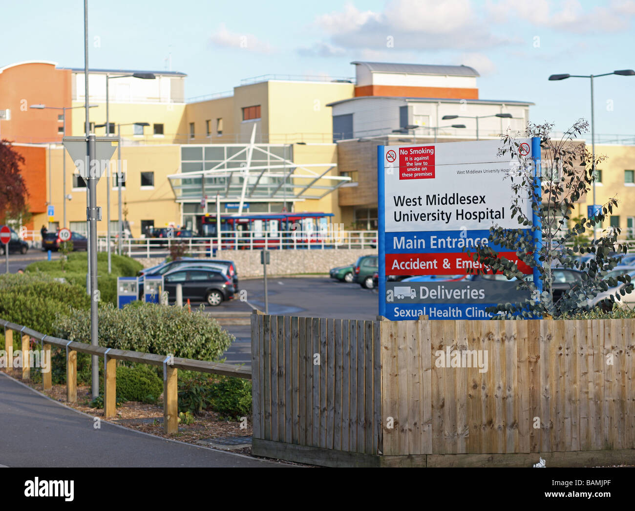 West Middlesex Hospital in Isleworth, West-London Stockfoto