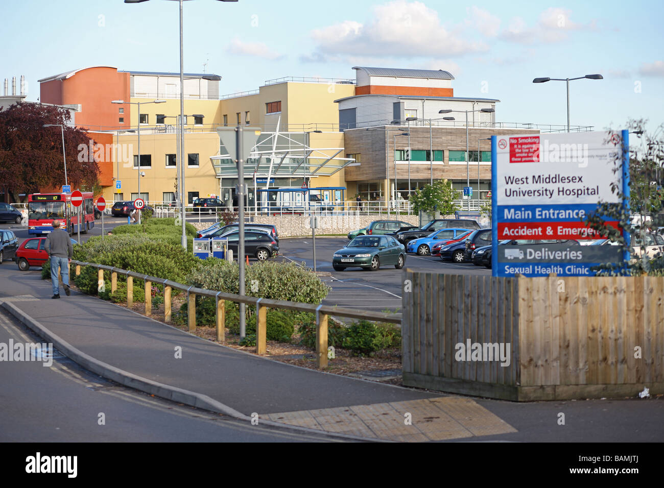 West Middlesex Hospital in Isleworth, West-London Stockfoto