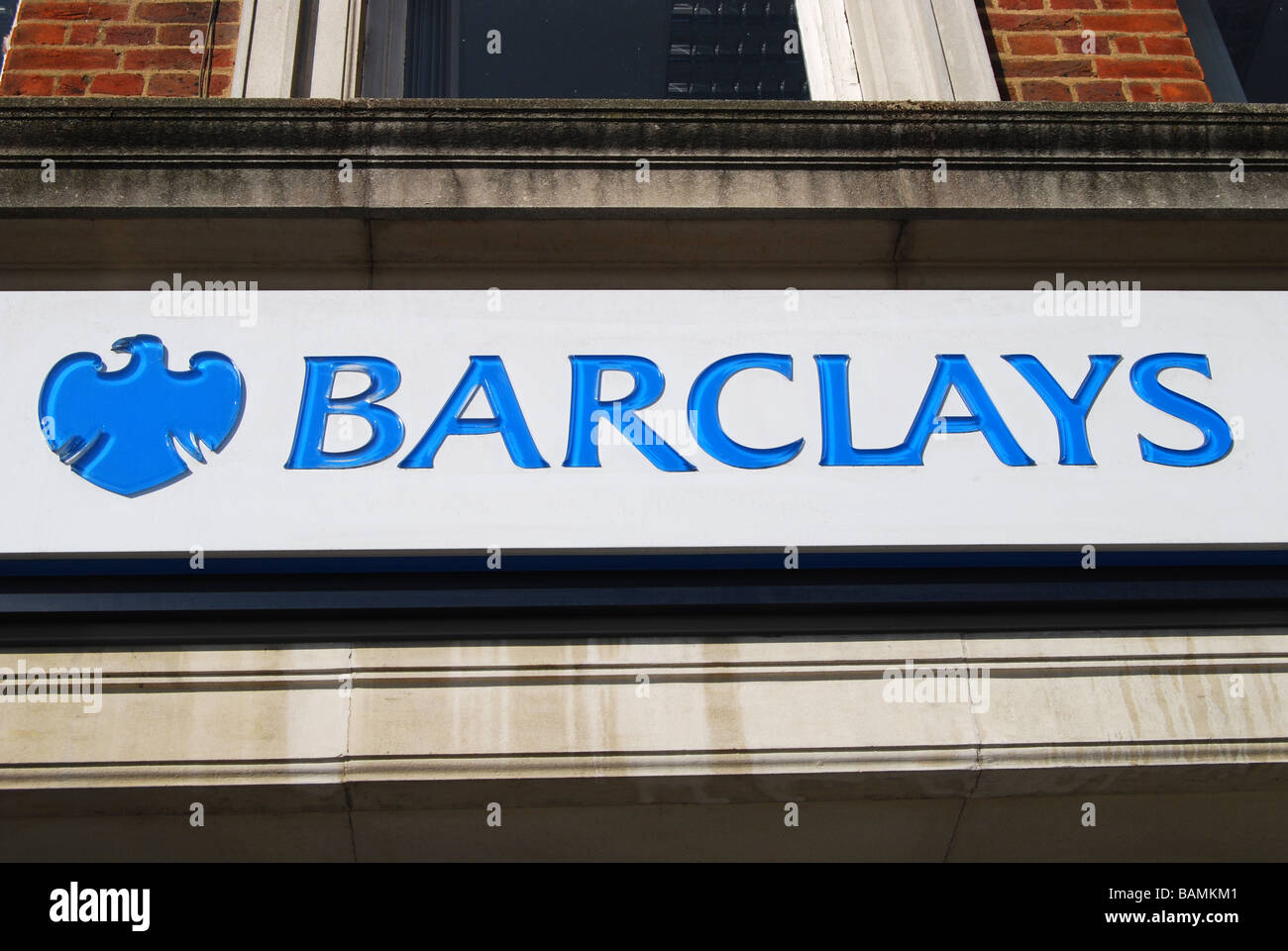 Barclays Bank Zeichen Stockfoto