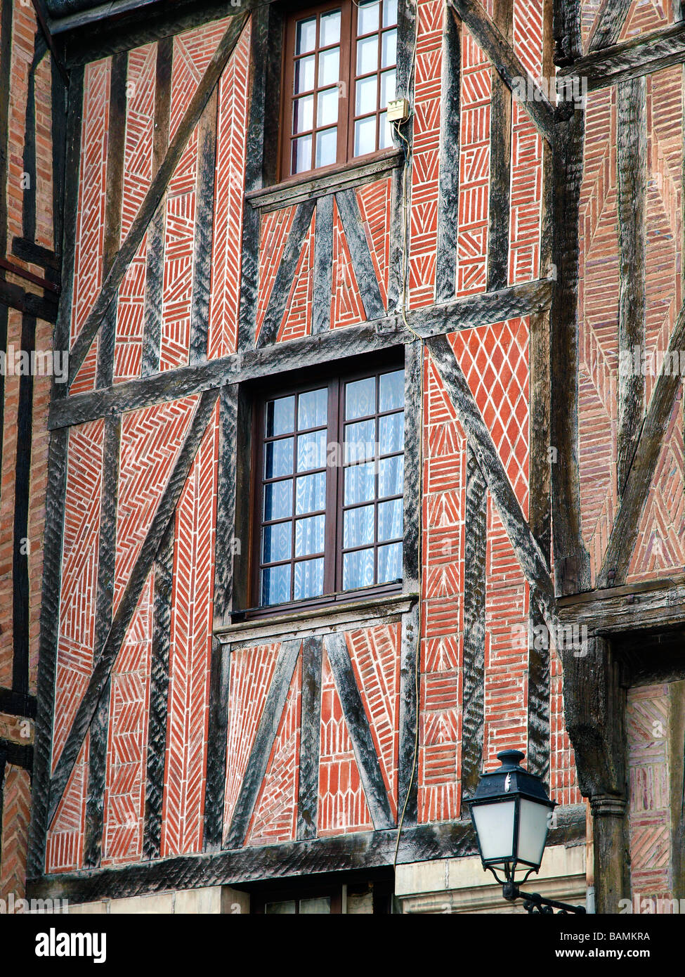 Typische Fassade in Tours, Frankreich. Stockfoto
