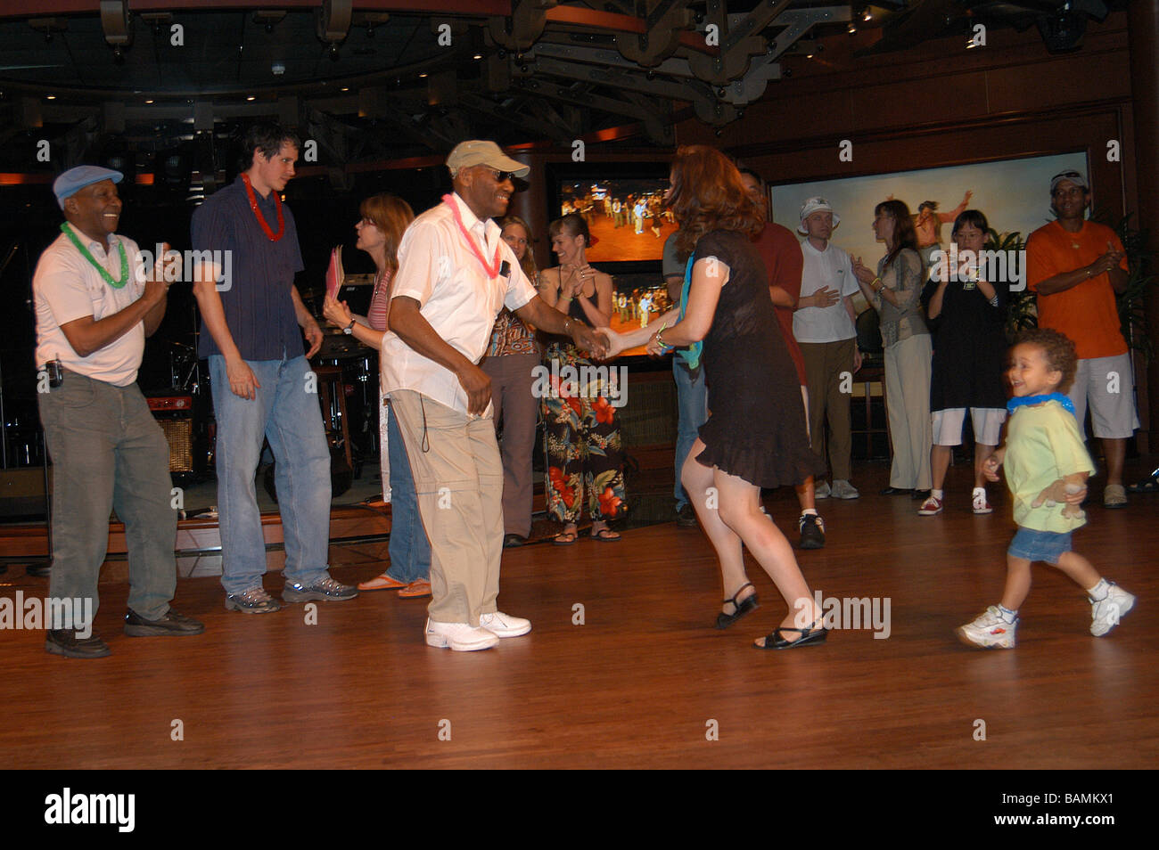 Frankie Manning Lindy Hop tanzen Kreuzfahrt rund um die Karibik Mai 2004. (26. Mai 1914 - 27. April 2009) Stockfoto