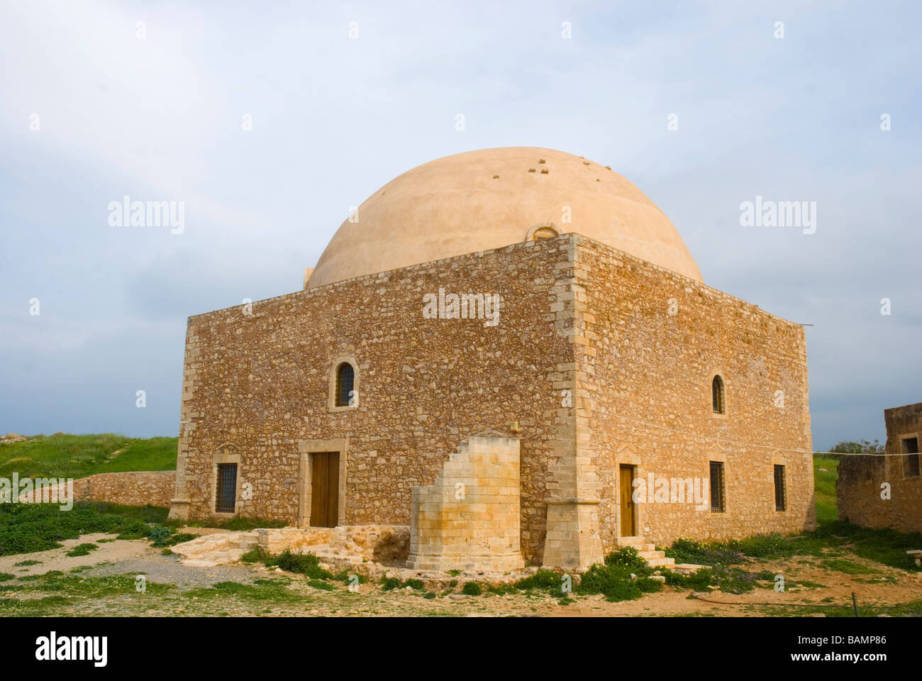 Türkische Badehaus auf dem Gelände der Festung in Rethymno Kreta Griechenland Europa Stockfoto