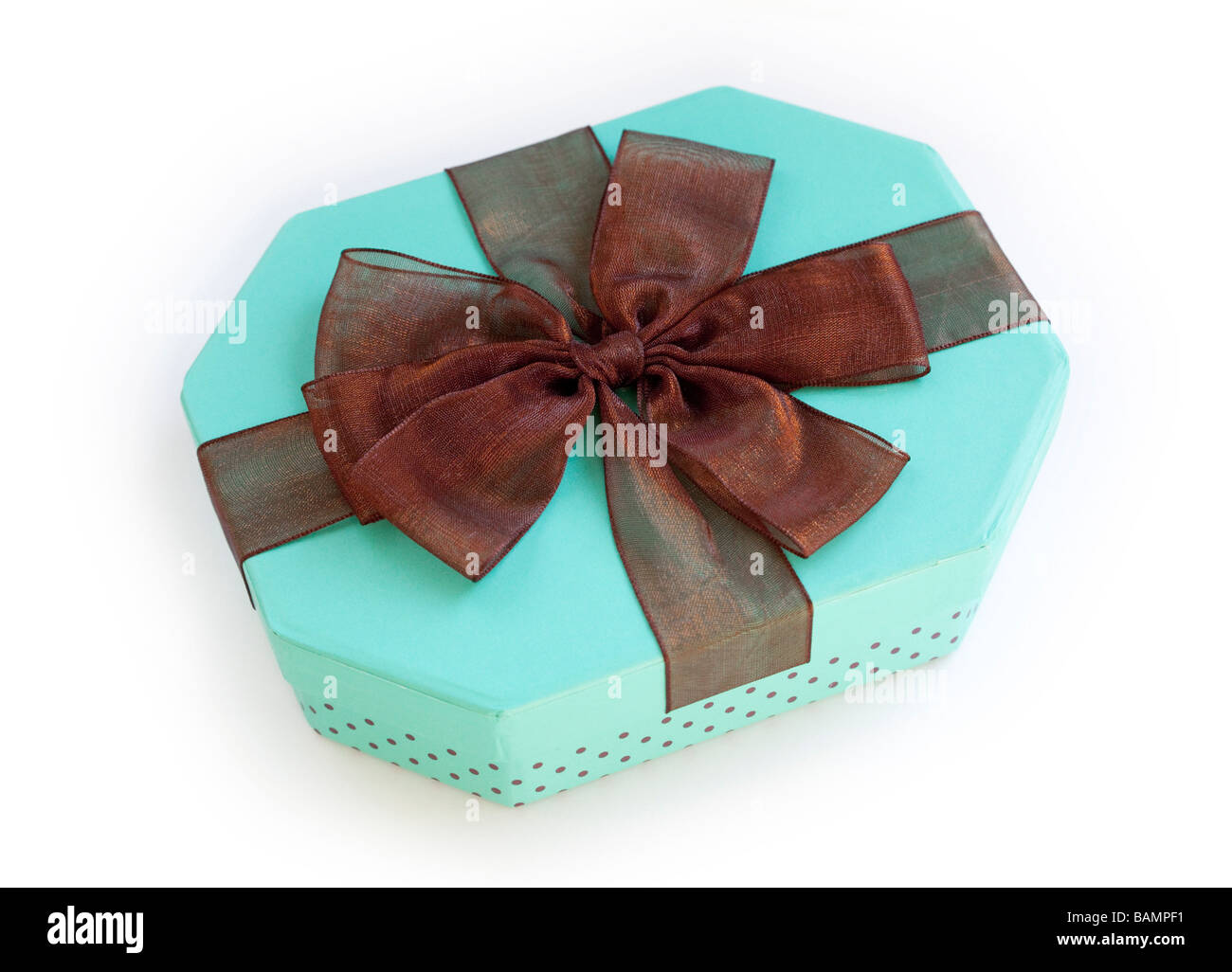 Geschenkbox verpackt Stockfoto