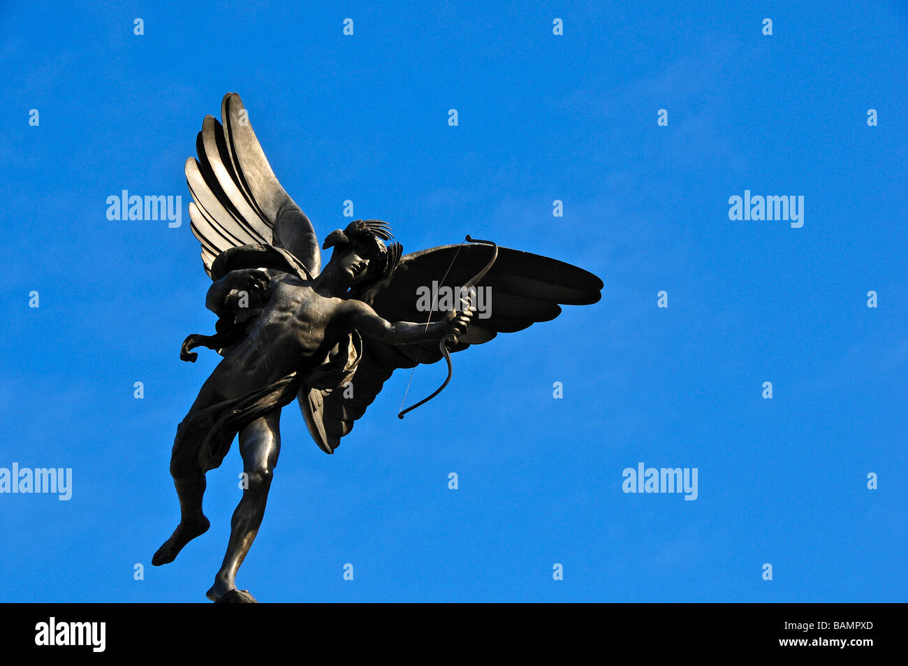 Statue des Eros, Piccadilly Circus, London, England Stockfoto