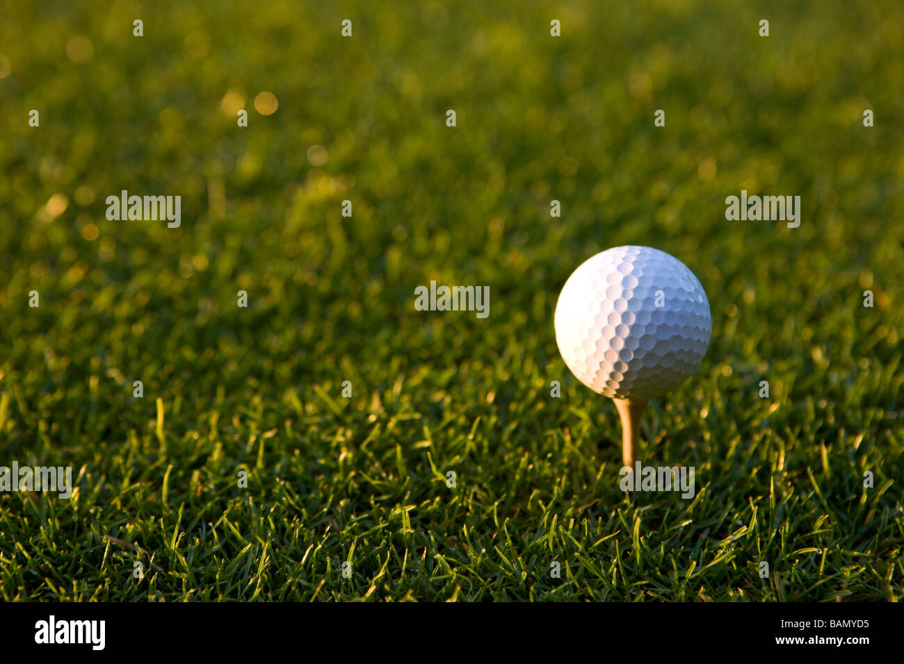 Intensivieren und traf es - Golf-Konzepte Stockfoto