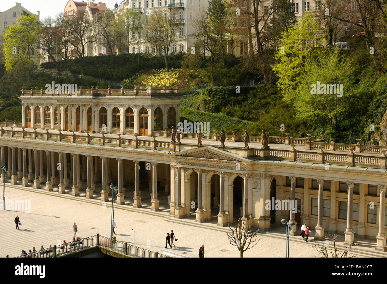 Mill Colonnade Karlovy Vary Tschechien Stockfoto