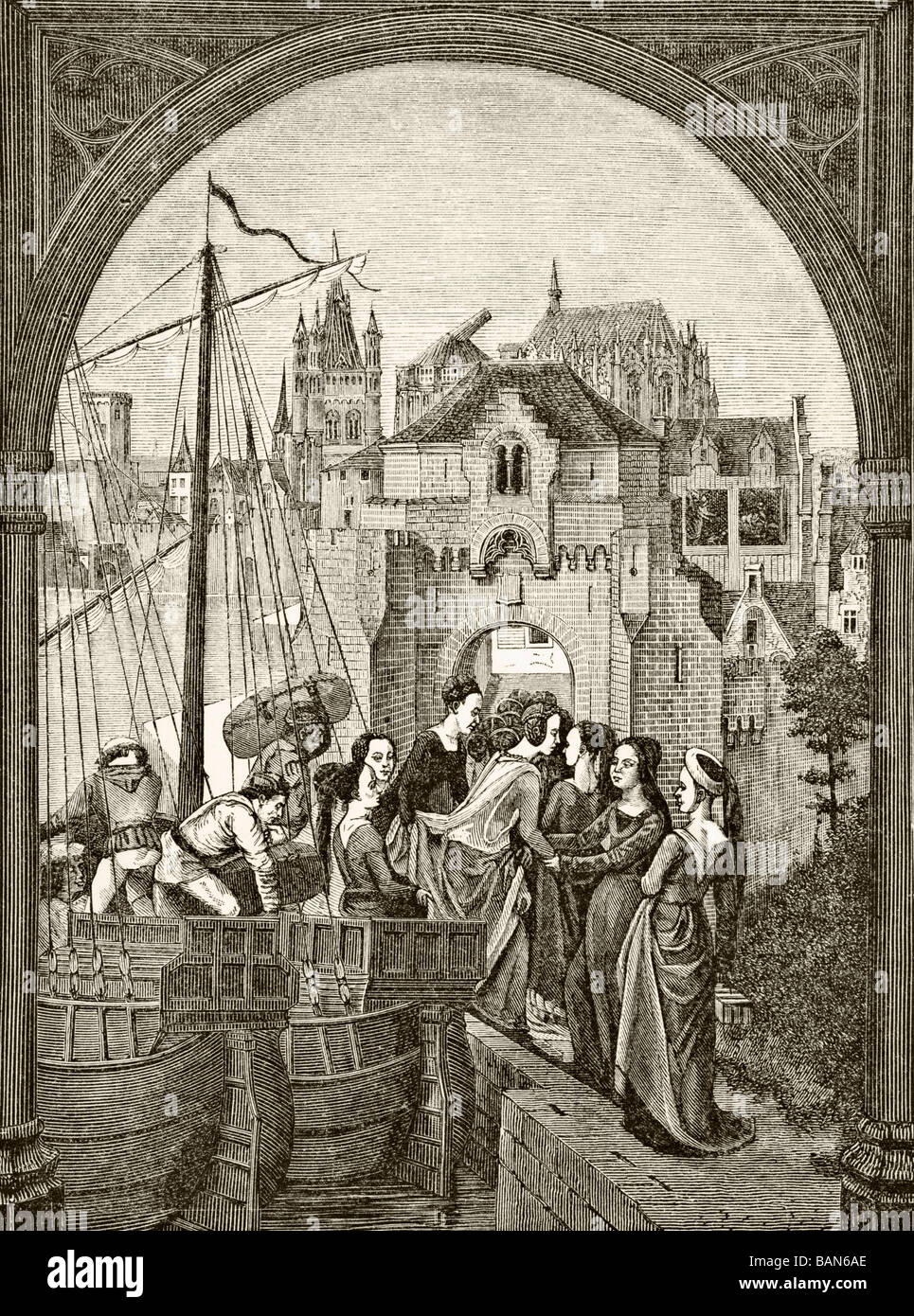 St. Ursula und ihre Companians Statione in Köln. Stockfoto