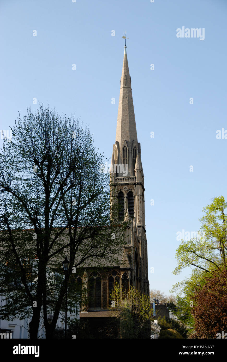 Fernblick von der Kirche von St. Matthäus St Petersburgh Ort Bayswater London W2 Stockfoto