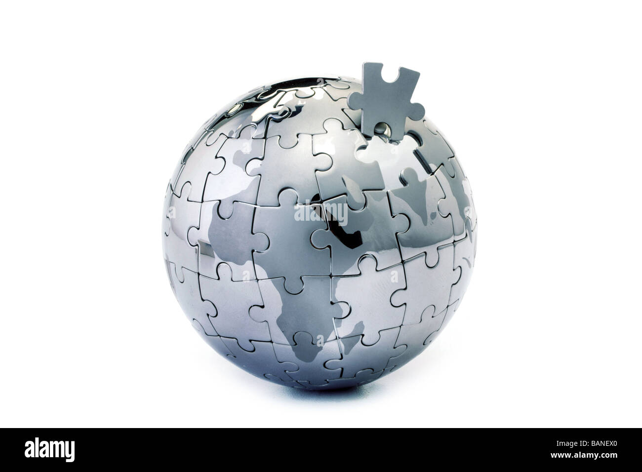 Globus puzzle Stockfoto