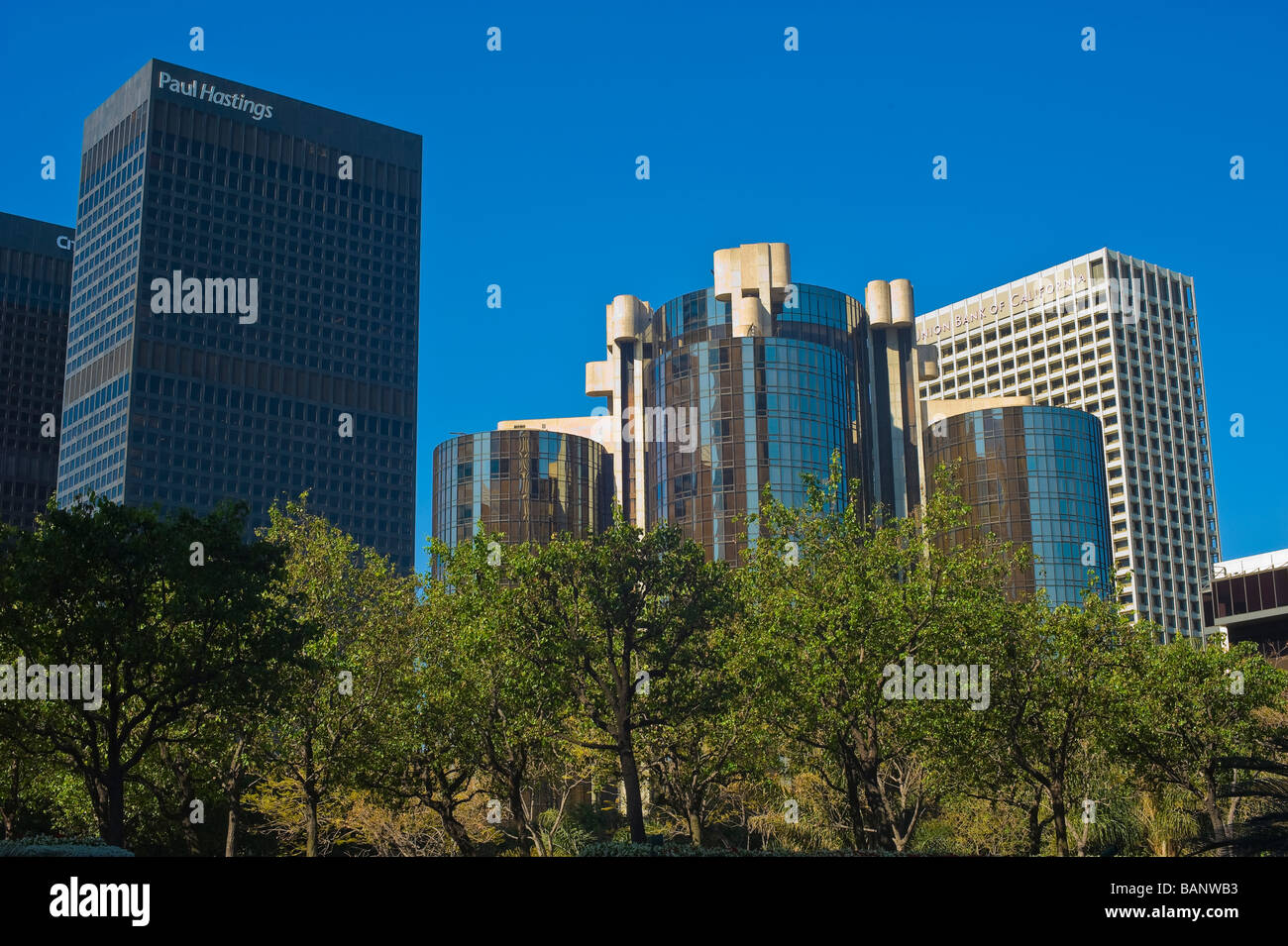 Los Angeles financial District Stockfoto