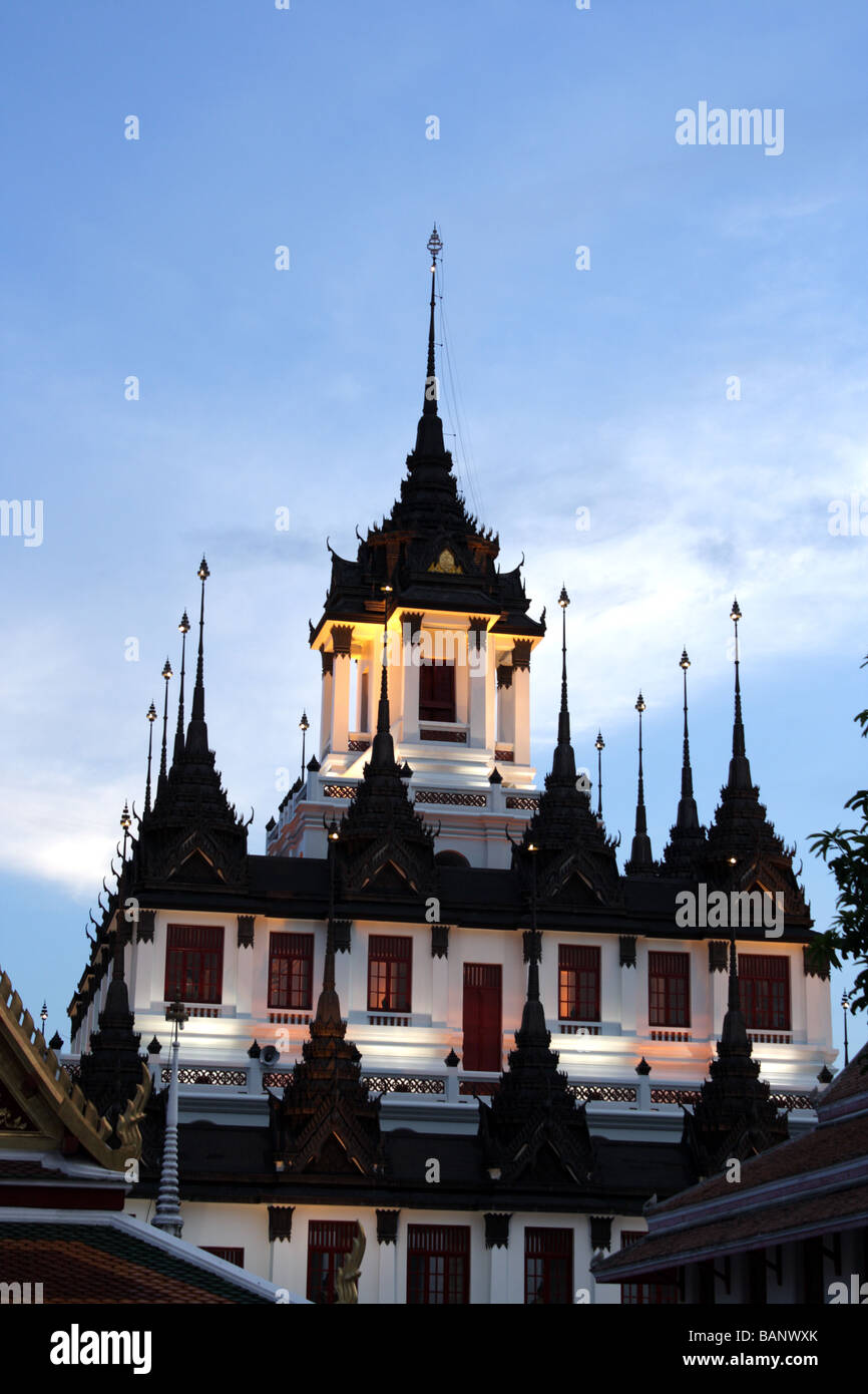 Wat Ratchanadda, der Tempel des Metall Schloss, Bangkok, Thailand Stockfoto