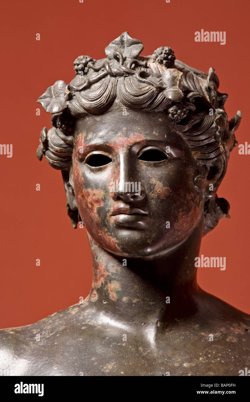 Römische Bronze-Skulptur von El Efebo Stadtmuseum Antequera Malaga Andalusien Spanien Stockfoto