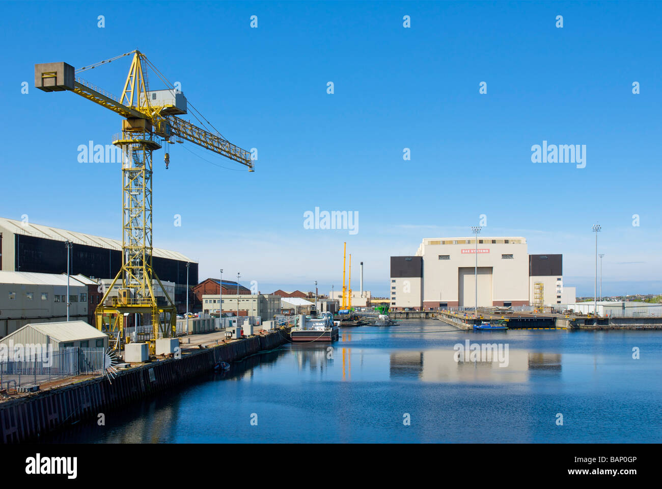 BAE Systems und Devonshire Dock, Furness, Cumbria, England UK Stockfoto