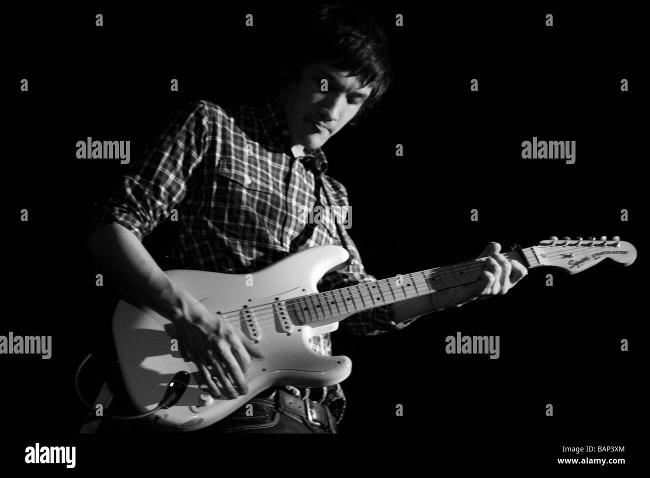 Gitarrist, Player Piano Konzert zu Hause Spiel 2009 Stockfoto