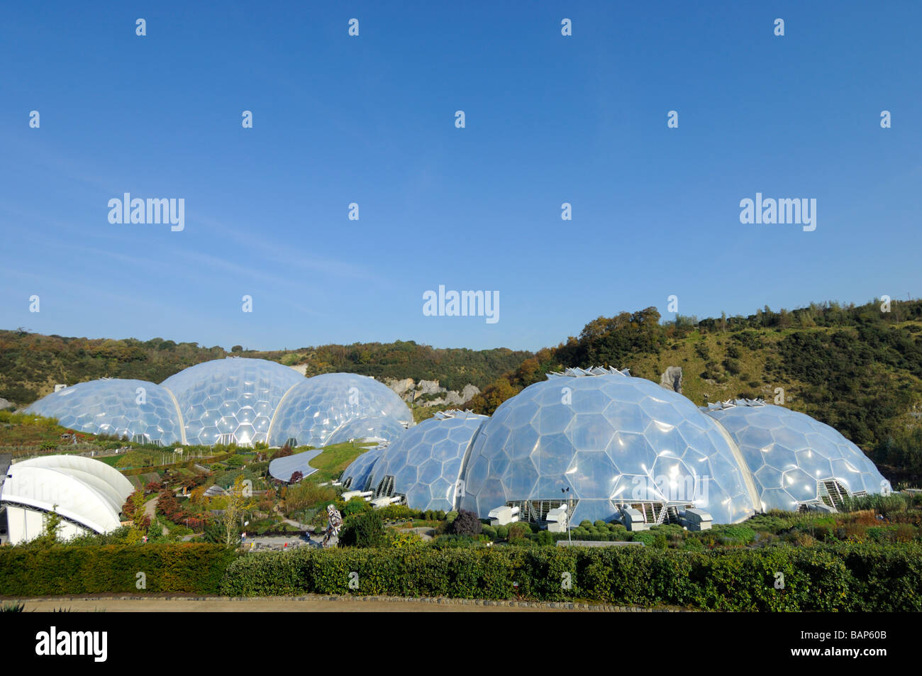 Eden-Projekt Biome Stockfoto