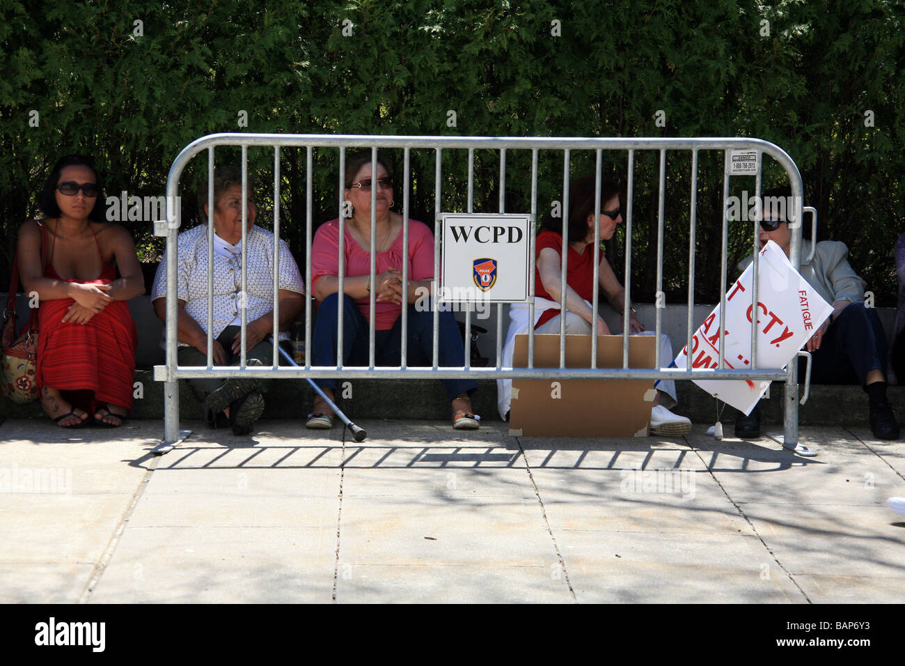 Steuer-Tea-Party-Protest in Westchester County, New York, am 25. April 2009 Stockfoto