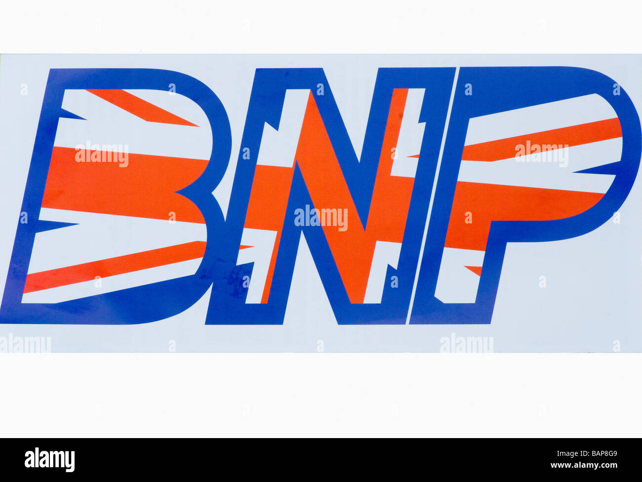 Britische nationale Partei Logo der BNP Stockfoto