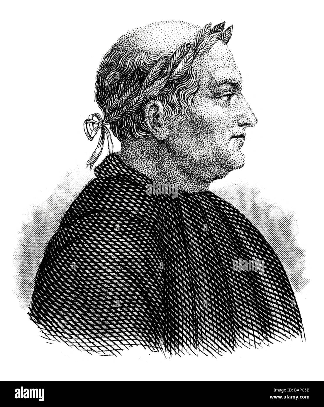 Giovanni Boccaccio Stockfoto