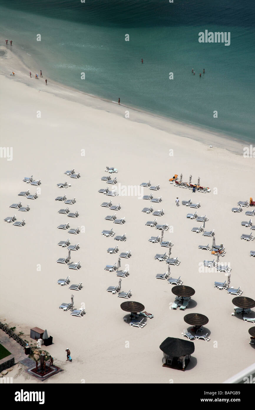 Strand von Jumeirah Beach Hotel Dubai Vereinigte Arabische Emirate Stockfoto