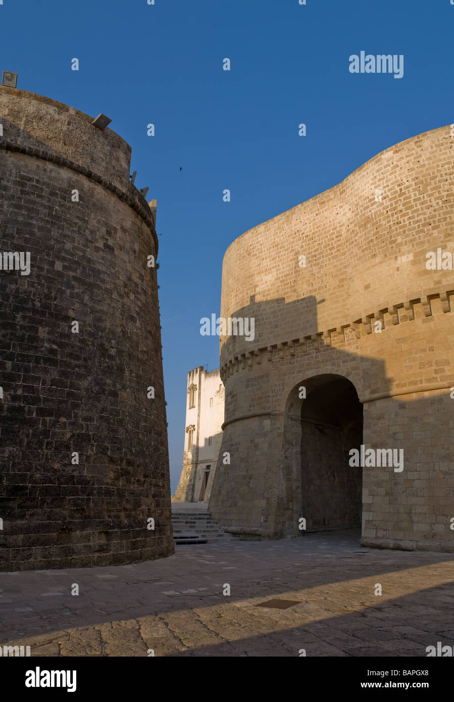 Eingang zur alten Stadt Otranto Italien Stockfoto