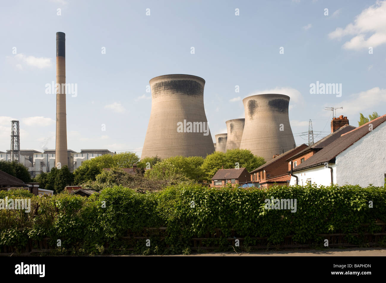 Ferrybridge Kohle und Biomasse betriebene Kraftwerk in West Yorkshire, nahe dem Dorf Ferrybridge Stockfoto
