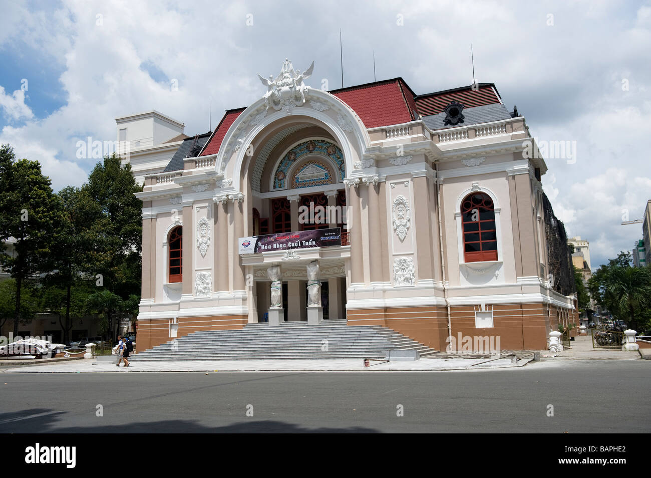 Städtische Theater oder Opernhaus Saigon, Ho-Chi-Minh-Stadt, Vietnam. Stockfoto