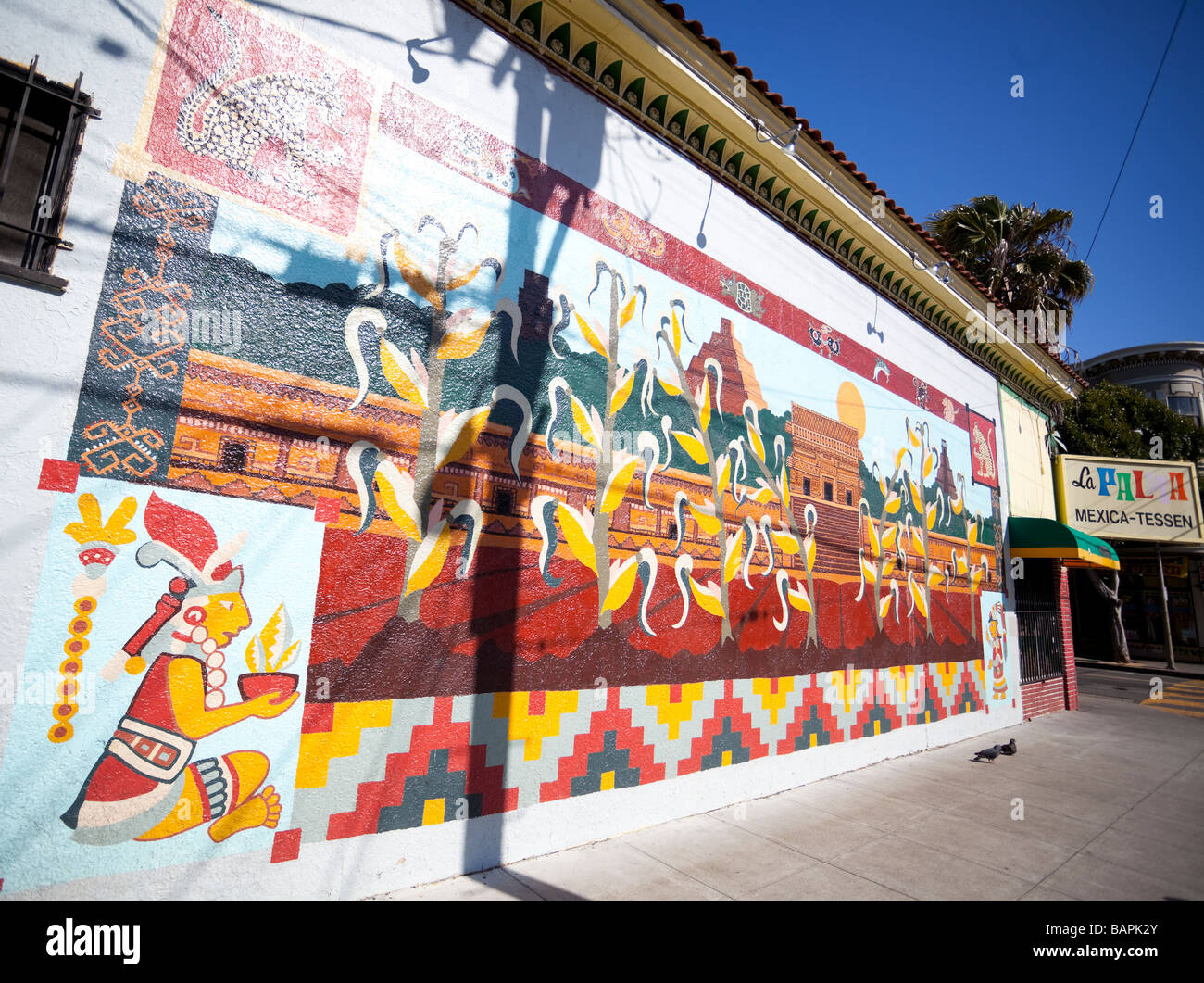 Mexikanische Wandbild, San Francisco, Kalifornien, Stockfoto