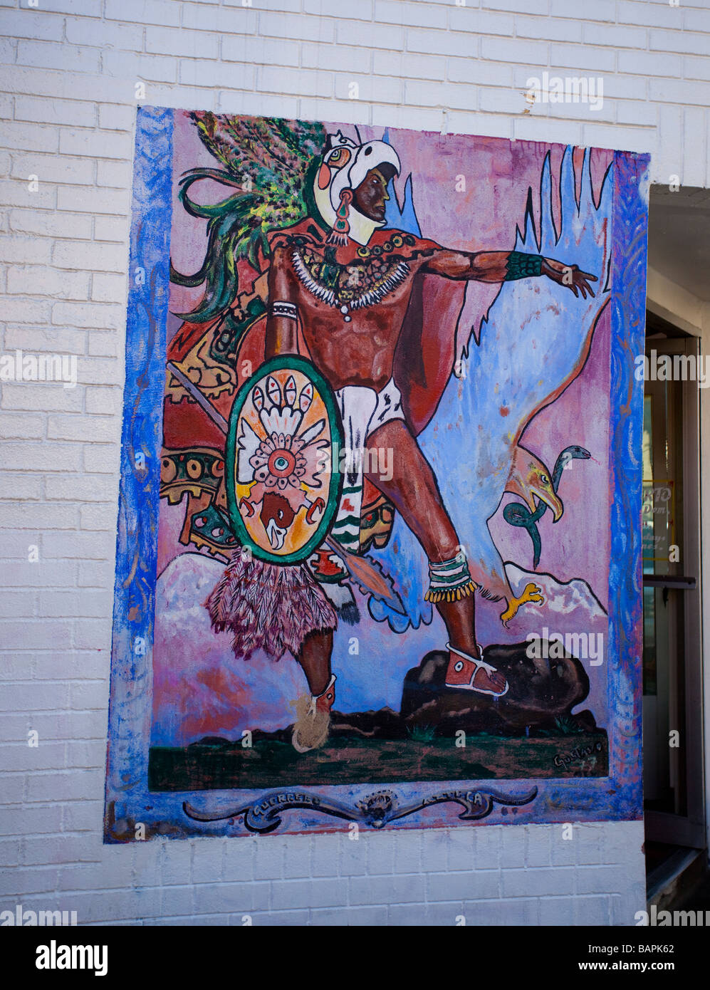 Mexikanische Wandbild im MISSION DISTRICT, San Francisco, Kalifornien, Stockfoto