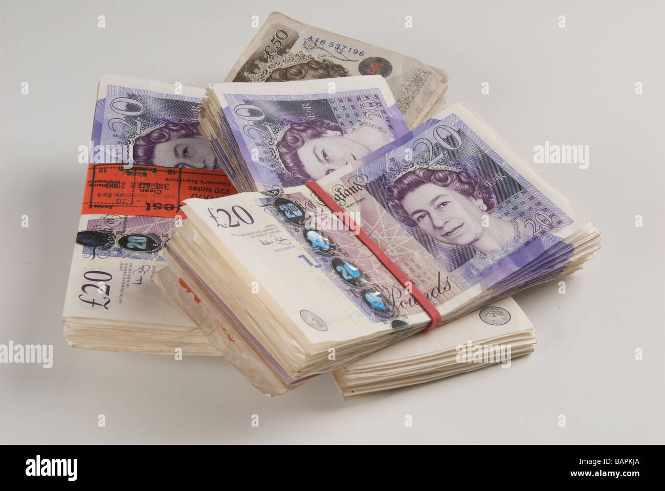 Britische £20-Geldschein Stockfoto