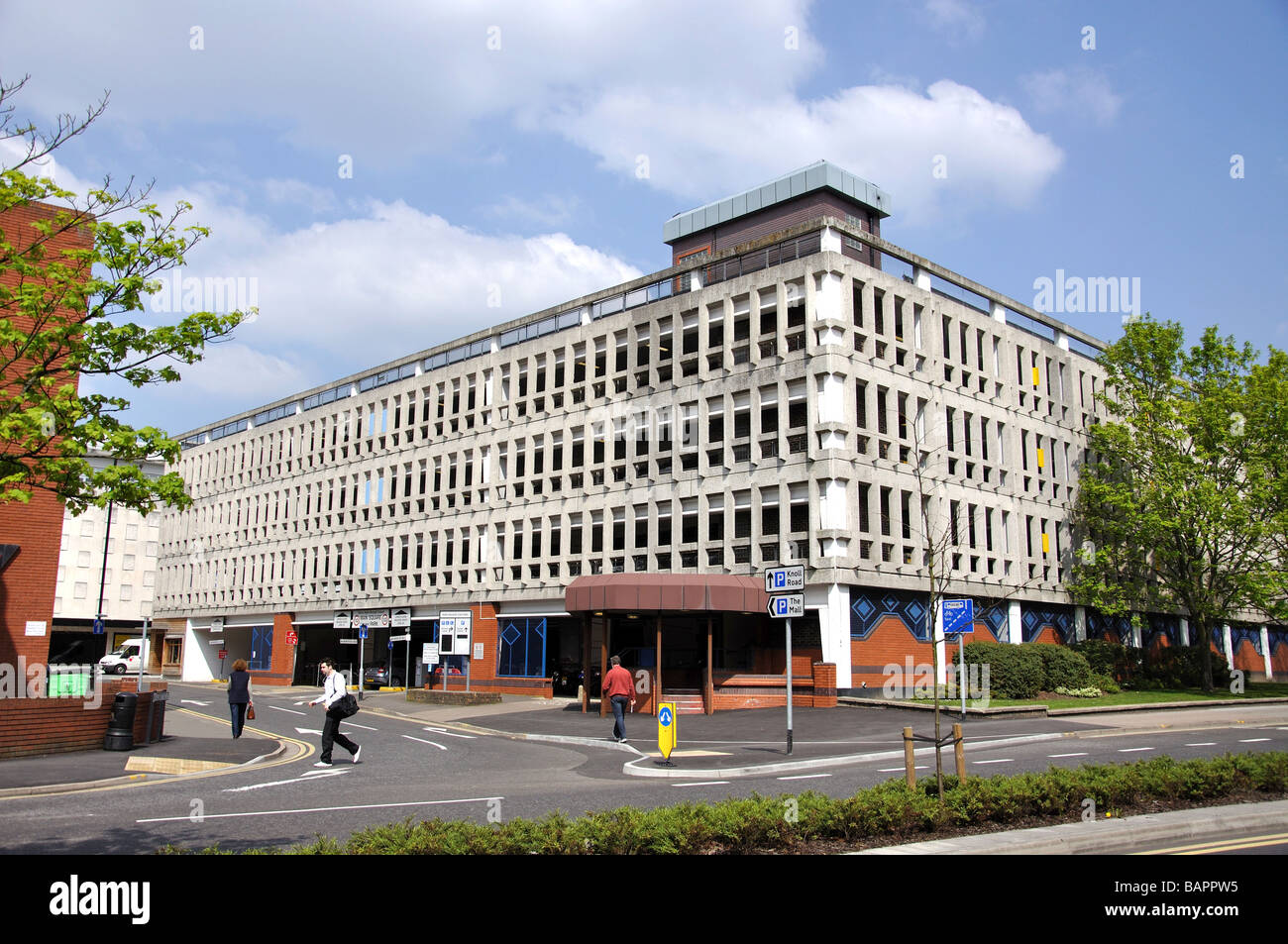 Hauptplatz-Parkplatz, Camberley, Surrey, England, Vereinigtes Königreich Stockfoto