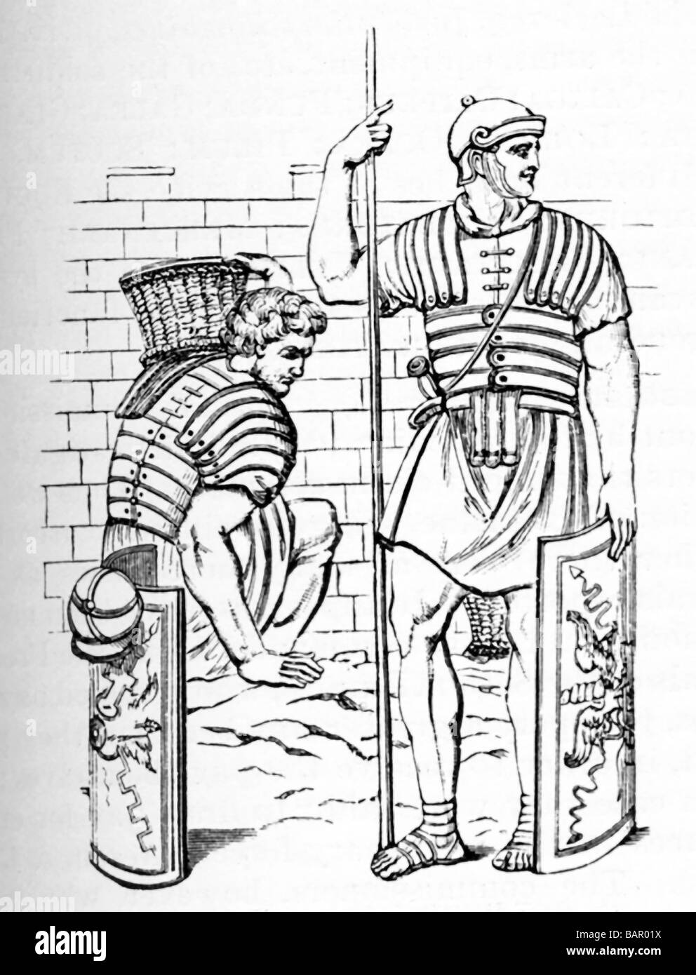 Römische Soldaten Stockfoto