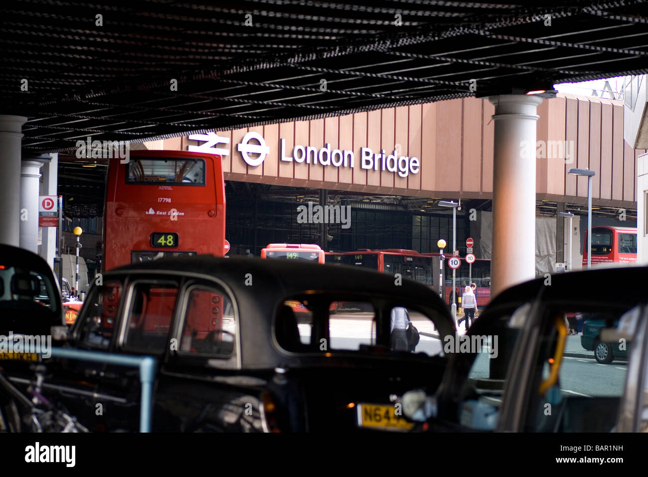 London Bridge Station Ansatz. Stockfoto