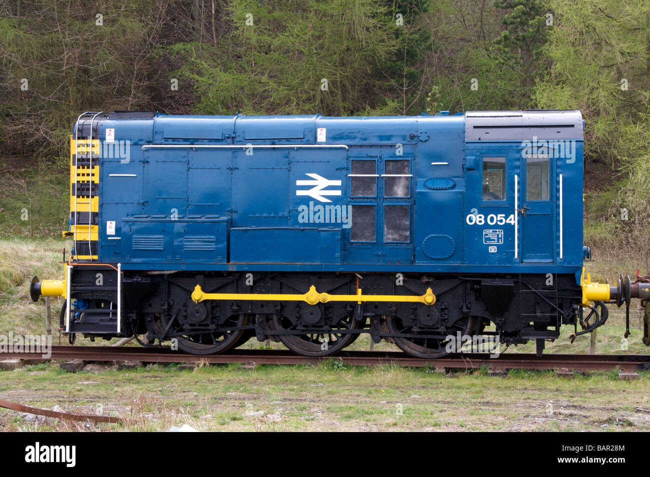 Britische Schiene Shunt Motor Stockfoto