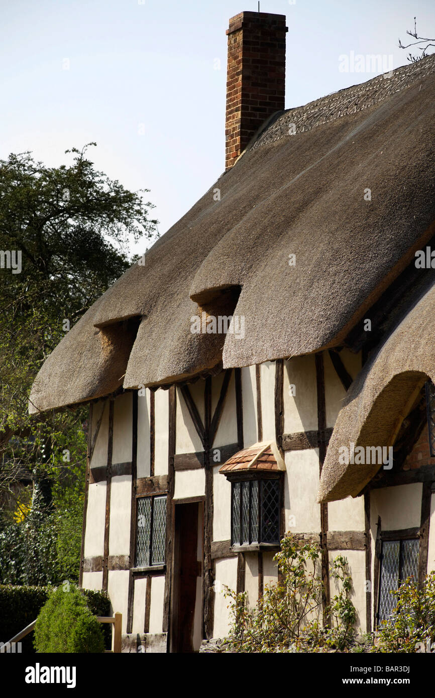 Anne Hathaways Cottage home united von William Shakespeares Frau Shottery Stratford-upon-Avon great Britain England uk Königreich eu Stockfoto