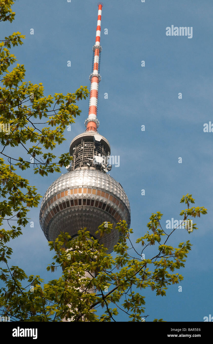 Deutschland Berlin Fernsehturm der Welt 2006 Deutshe Telekom hautnah Stockfoto