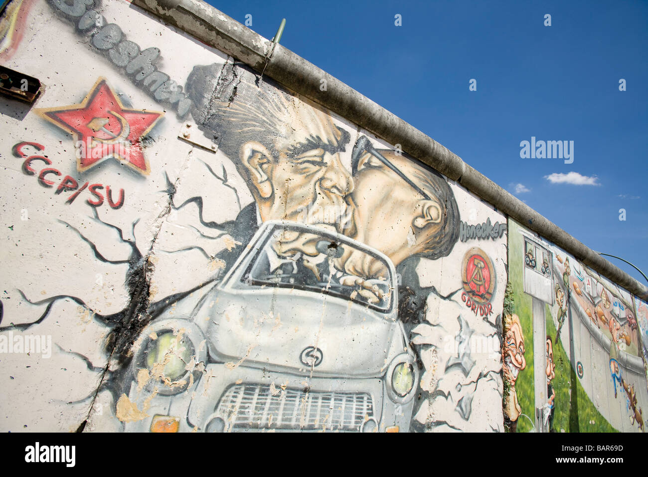 Deutschland, Berlin, Wand mit graffiti Stockfoto