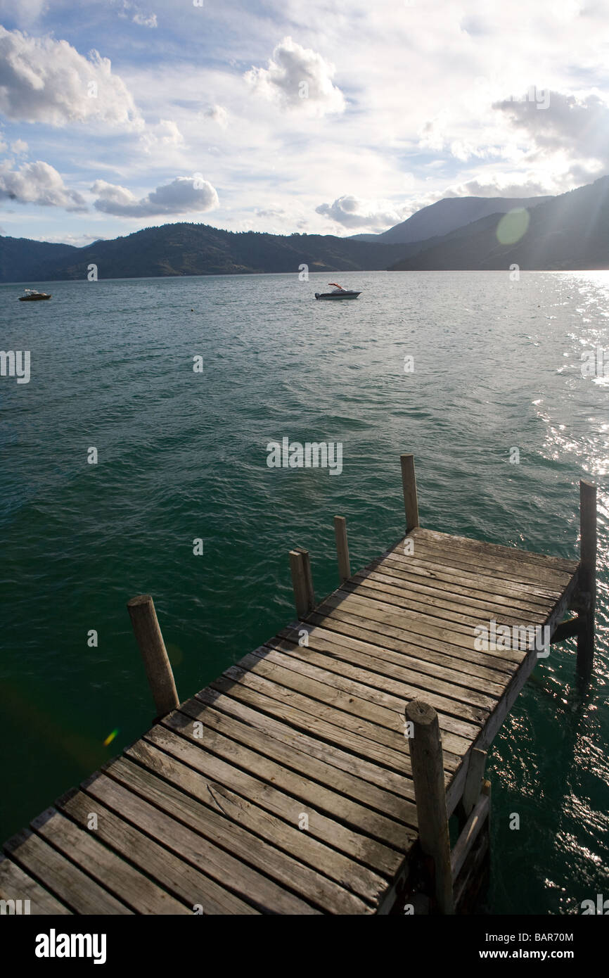 Endeavour Inlet Marlborough Sound Südinsel Neuseeland Stockfoto