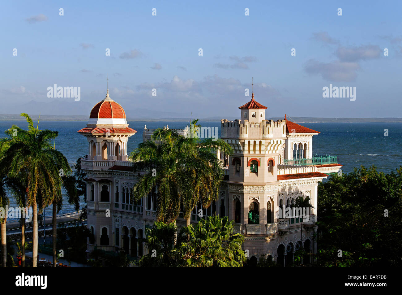 Valle-Palast, Bucht von Jagua, Kuba Stockfoto
