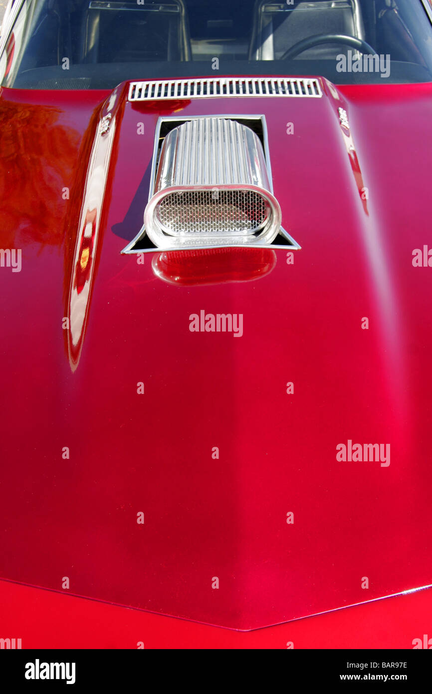 Red Corvette Stingray Auto- Stockfoto