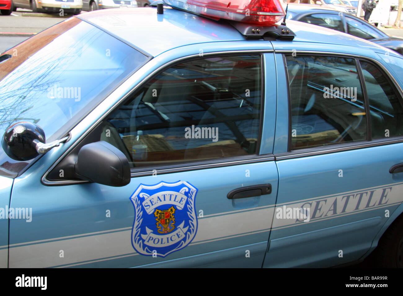 Seattle Polizei-Auto Stockfoto