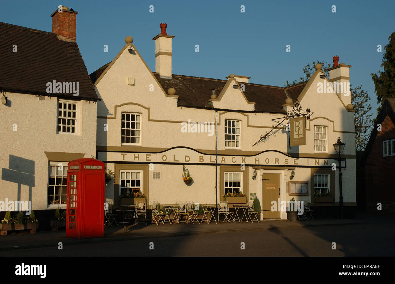 Die alten schwarzen Rössl, Market Bosworth, Leicestershire, England, Vereinigtes Königreich Stockfoto