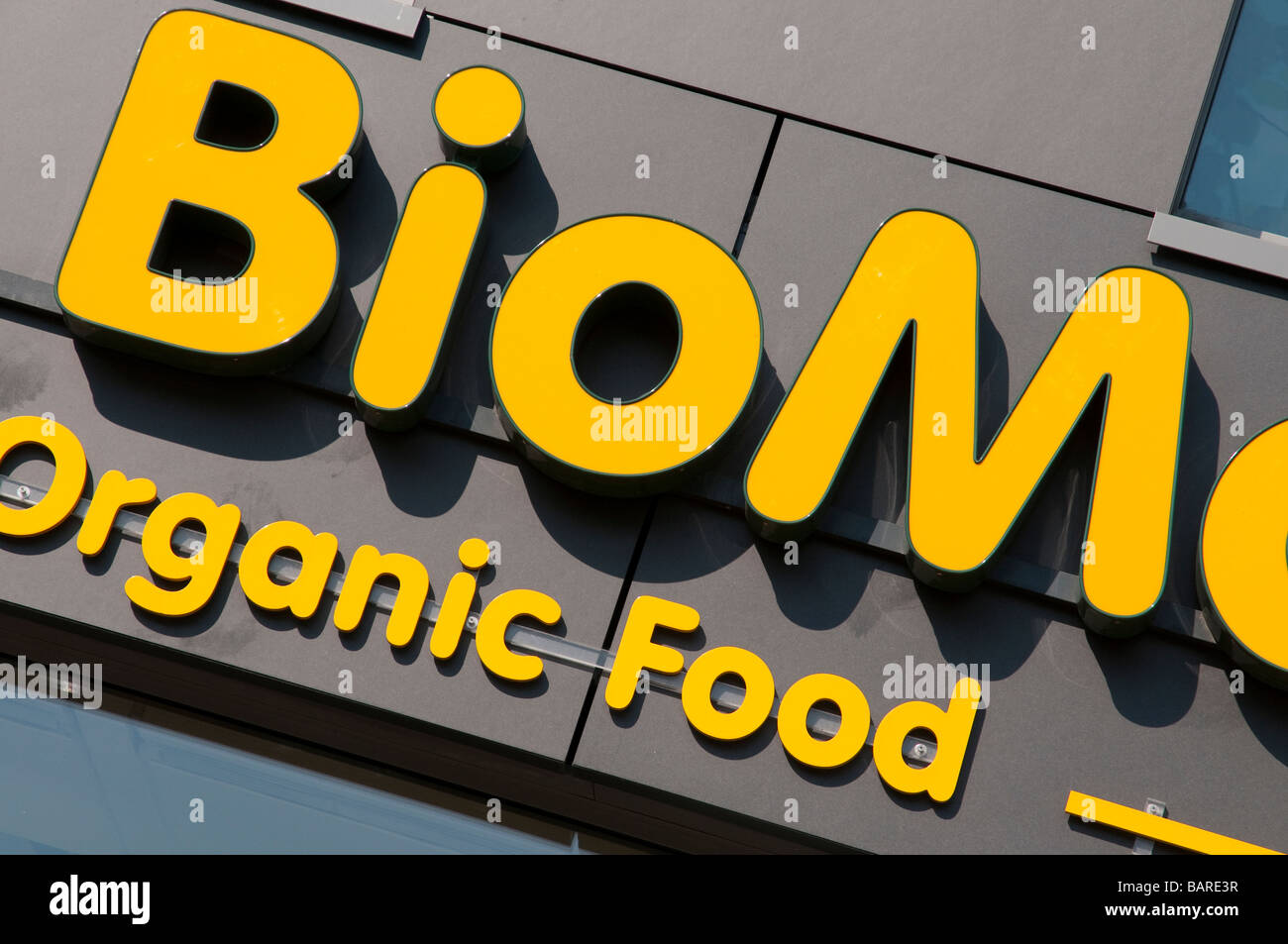 Deutschland Berlin Prenzlauer Berg Bio-Lebensmittel Bio Markt Zeichen Stockfoto