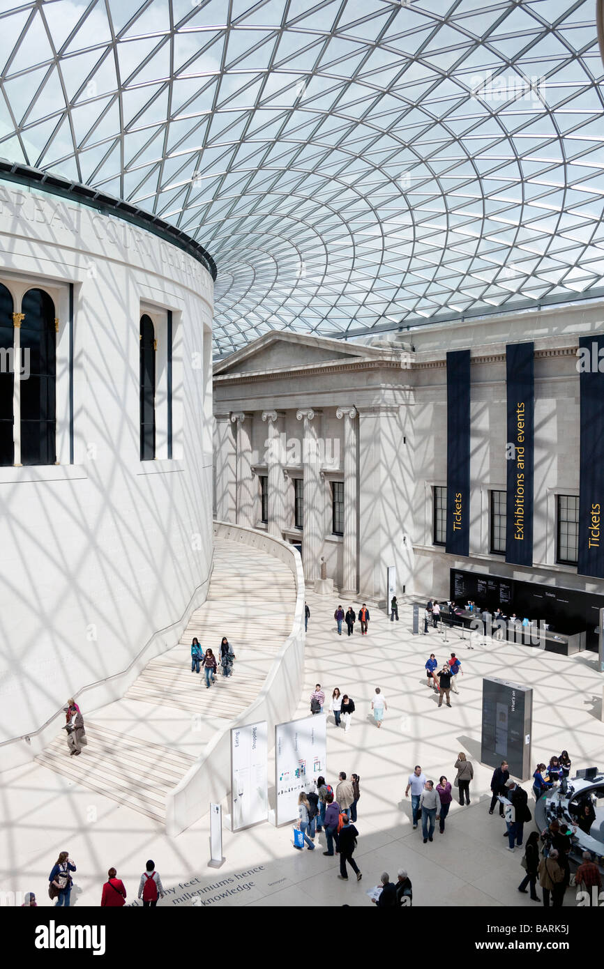 Große Hof, British Museum, London, England, Vereinigtes Königreich Stockfoto