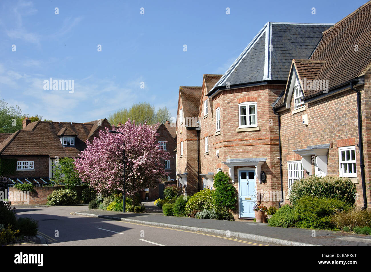 Moderne Wohnanlage im Stadtzentrum von Hertford, Hertfordshire, England, Vereinigtes Königreich Stockfoto